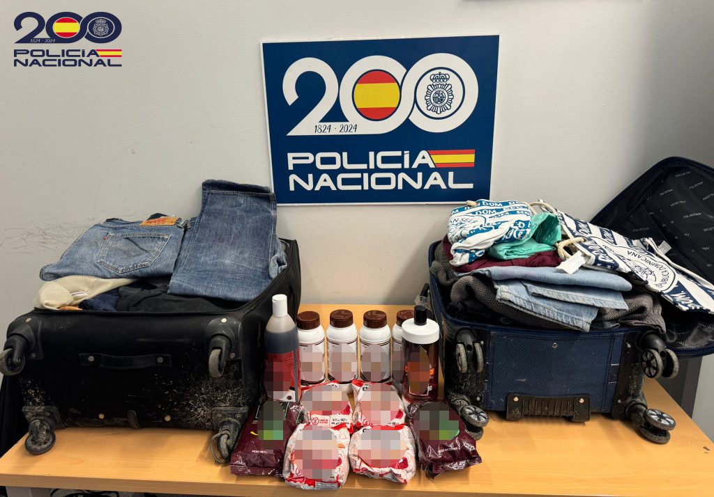 La Policía Nacional interviene más de 30 kilogramos de cocaína en el interior de una maleta