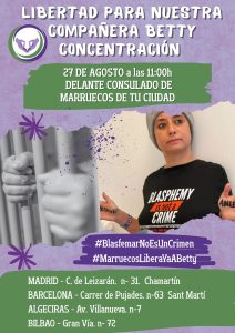 Entrevista a Nuria González sobre,  el encarcelamiento de Ibtissame Betty