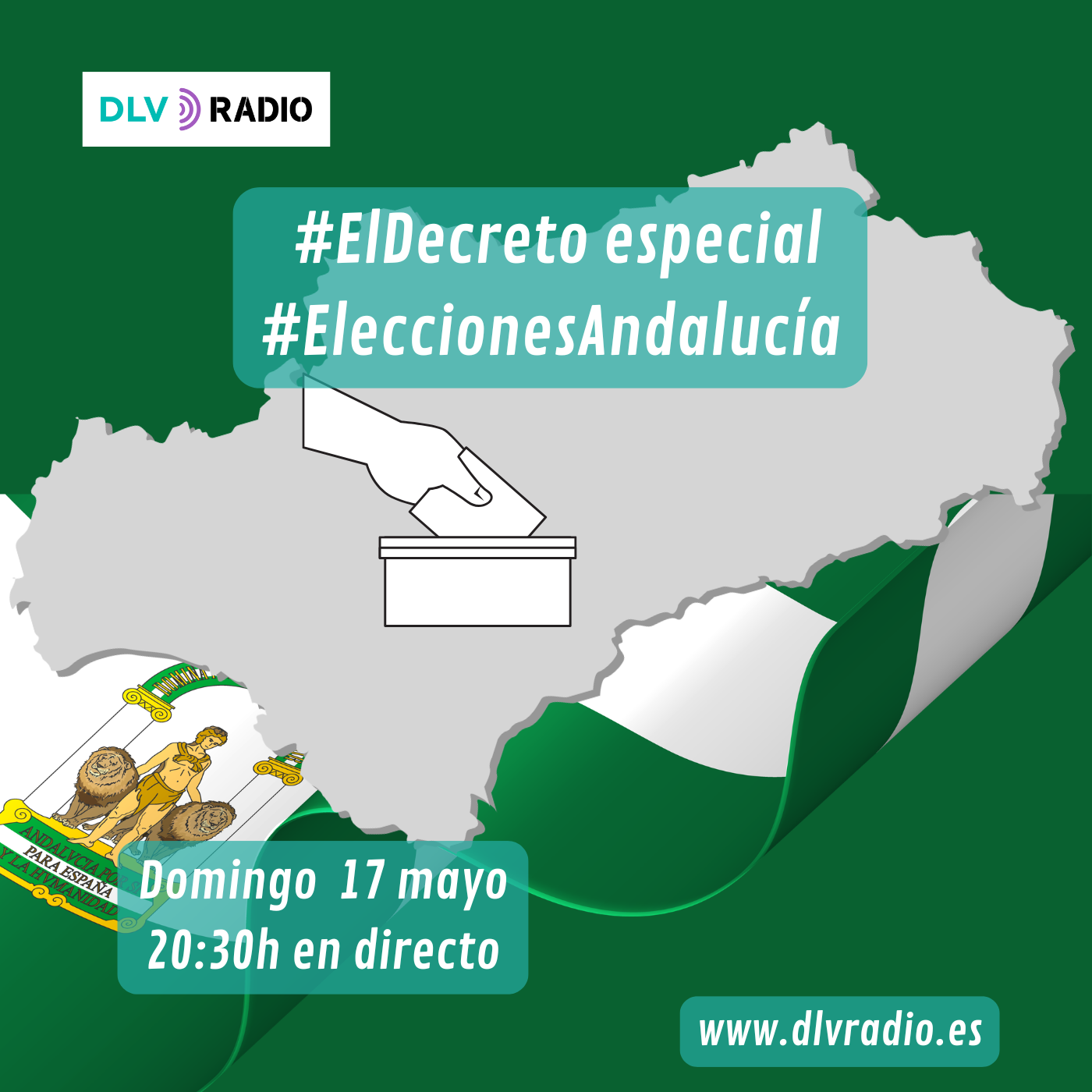 Domingo 17 mayo 20:30h. #ElDecreto especial #EleccionesAndalucía