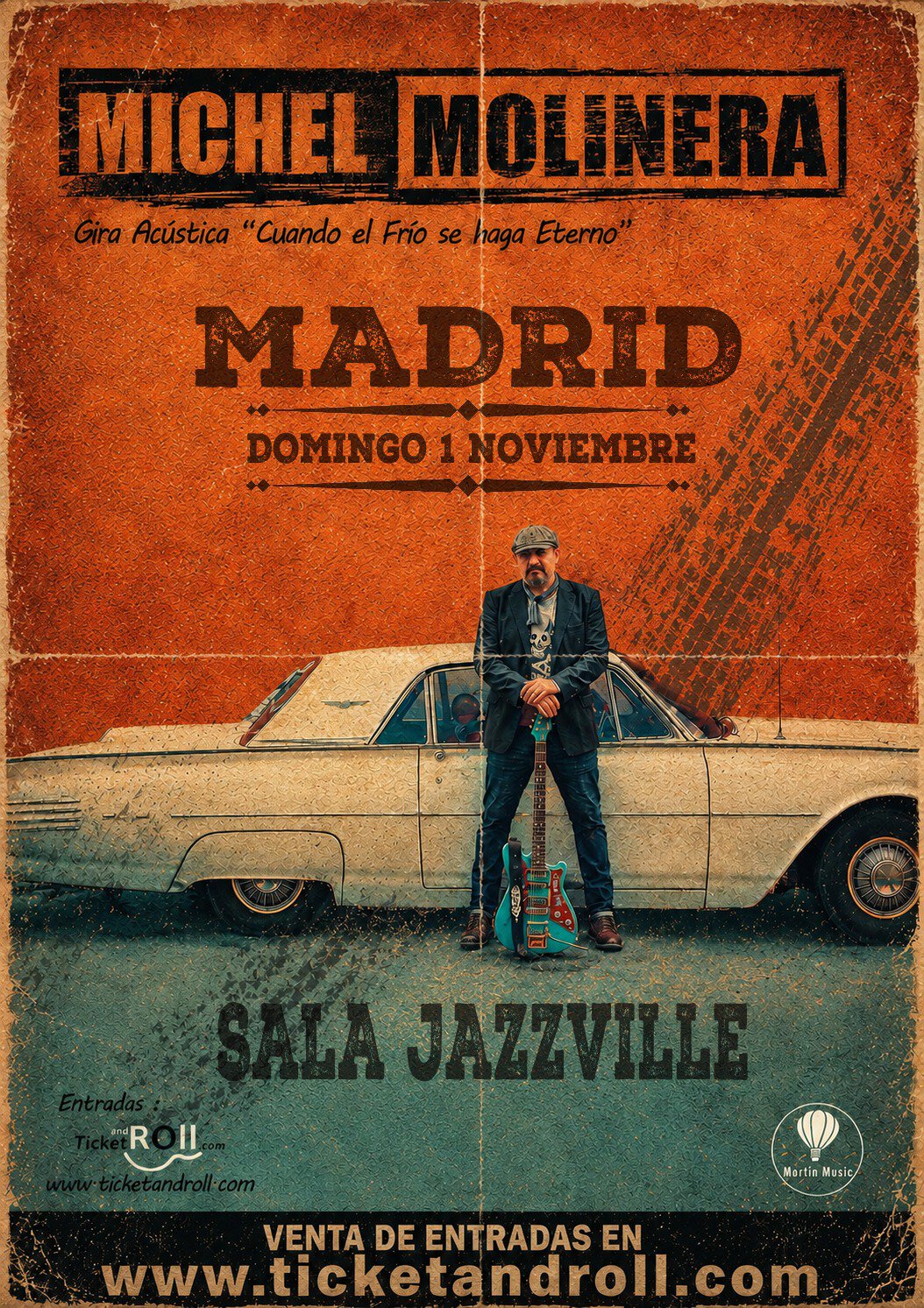 MICHEL MOLINERA presenta en MADRID su álbum en solitario «CUANDO EL FRÍO SE HAGA ETERNO»